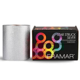 Framar Star Struck Silver Medium Embossed Hair Foil Roll 320ft
